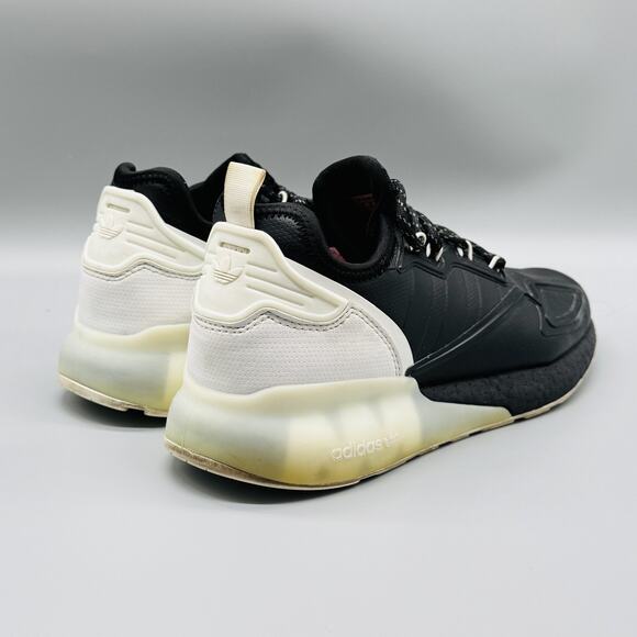 Adidas ZX 2K Boost Shoes Mens Size 9 Black White S42835 Sneakers Comfort - Picture 9 of 12